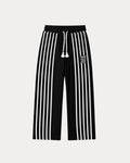 STRIPED JOGGER BLACK